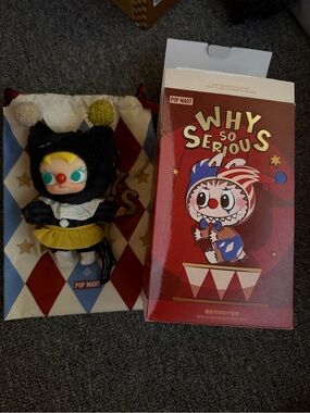 Why So Serious Plush Keychain – Crybaby Black & Yellow Clown Doll